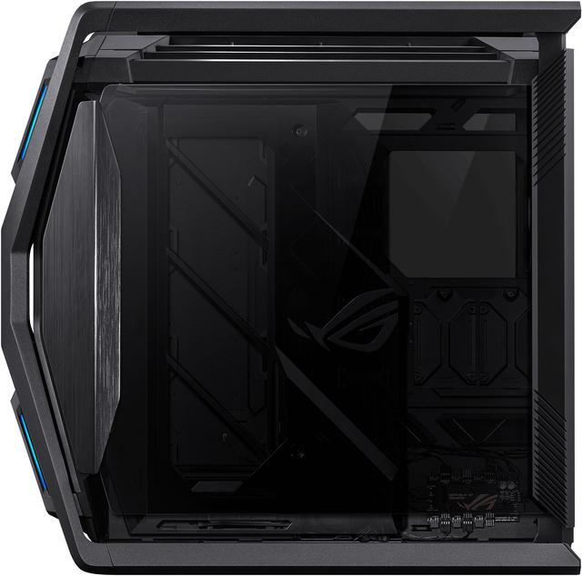 Alt view image 11 of 20 - ASUS ROG Hyperion GR701 BTF Edition computer case, ASUS ATX BTF motherboards exclusive support, 420 mm dual radiator support, four 140 mm fans, metal GPU holder, component storage, ARGB fan hub