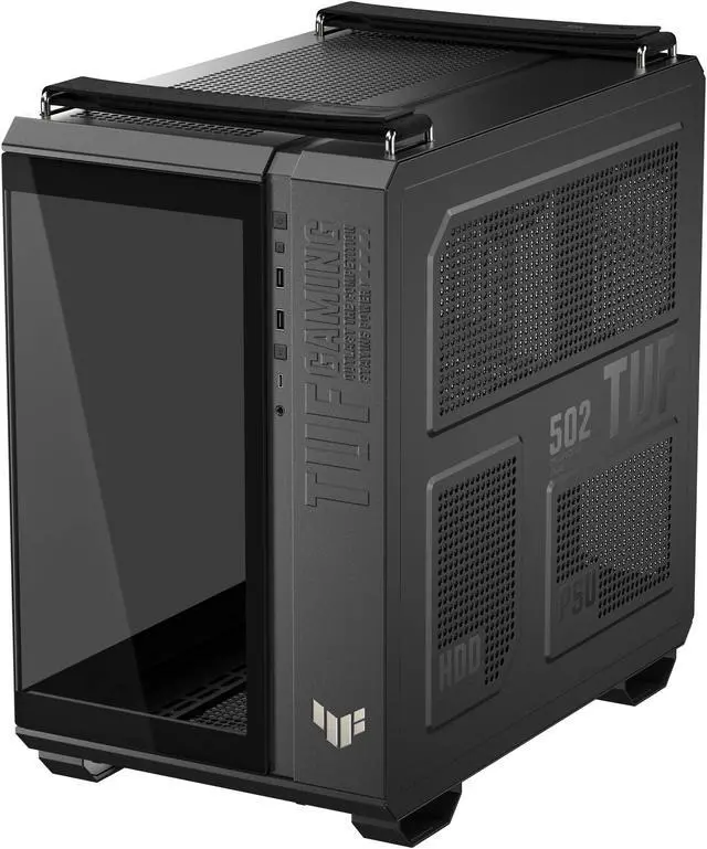 Alt view image 6 of 11 - ASUS TUF Gaming GT502 Horizon ATX Mid-Tower Gaming Case (boundless panoramic design, dual-chamber, independent CPU and GPU cooling zones, tool-free side panels, USB 10 Gbps Type-C front panel)