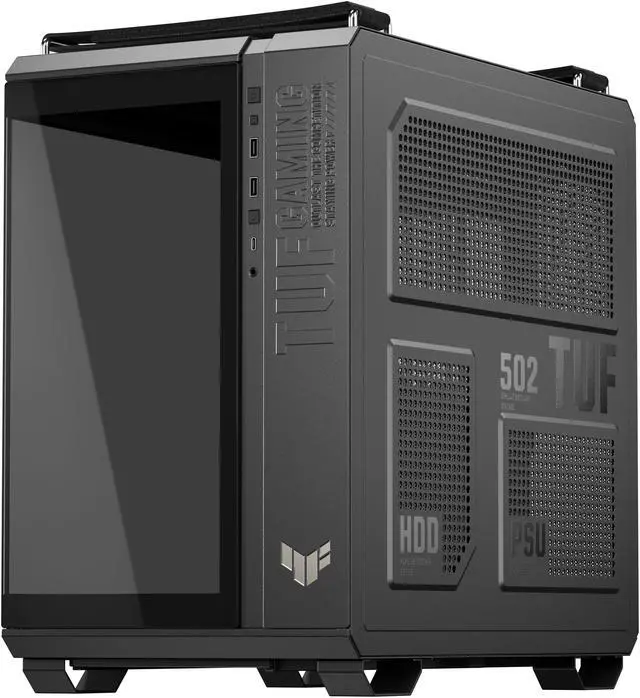 Alt view image 7 of 11 - ASUS TUF Gaming GT502 Horizon ATX Mid-Tower Gaming Case (boundless panoramic design, dual-chamber, independent CPU and GPU cooling zones, tool-free side panels, USB 10 Gbps Type-C front panel)