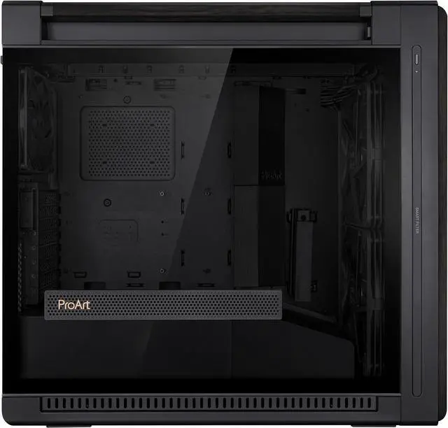 Alt view image 8 of 10 - ASUS PA602 Black Steel/ABS Plastic/Wood/Tempered Glass Micro ATX Mid Tower Computer Case