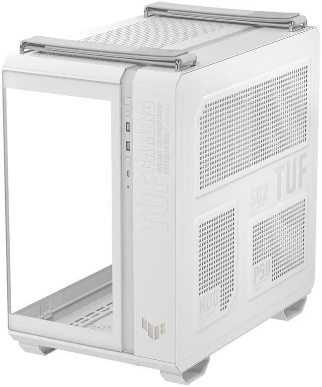 Alt view image 5 of 11 - ASUS TUF Gaming GT502 Horizon White Steel / Plastic / Tempered Glass ATX Mid Tower Case
