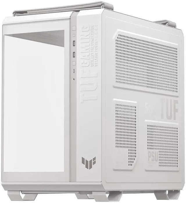 Alt view image 6 of 11 - ASUS TUF Gaming GT502 Horizon White Steel / Plastic / Tempered Glass ATX Mid Tower Case