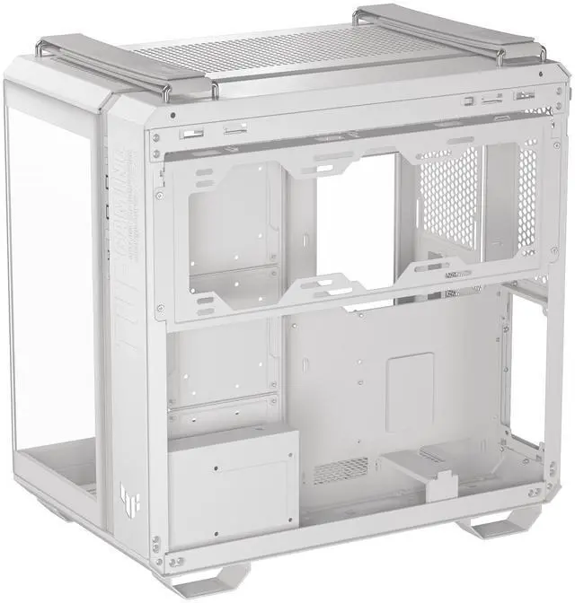 Alt view image 9 of 11 - ASUS TUF Gaming GT502 Horizon White Steel / Plastic / Tempered Glass ATX Mid Tower Case