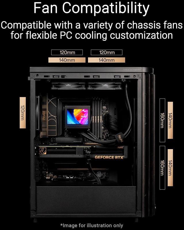 Alt view image 6 of 8 - ASUS ProArt PA401 Wood Edition ATX Mid-Tower Case – Tempered Glass, FSC-Certified Wooden Front Panel, Dual 160mm Fans, Power & Reset Button Lock, USB-C 20Gbps, Detachable PSU Bracket