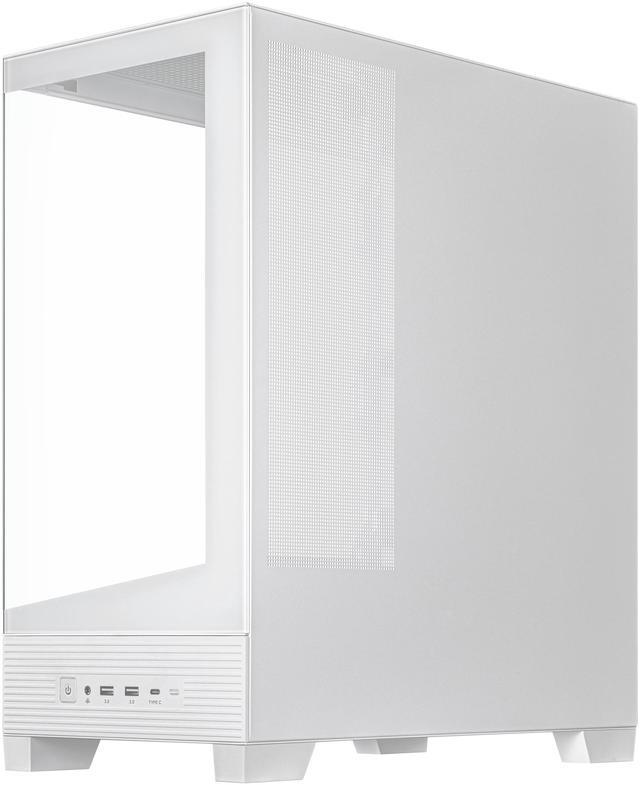 Alt view image 6 of 15 - ASUS A31 White ATX Mid-Tower Gaming Case, Dual-sided tempered glass, Frameless Design, BTF Hidden Connectors, 360 AIO Support, 8° Angled Base, ARGB Ready, Optimized Airflow, Seamless Cable Management