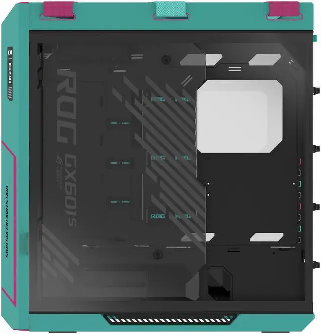 Alt view image 5 of 8 - ASUS ROG Strix Helios II Hatsune Miku Edition Gaming PC Case, with Dual Tempered Glass Side Panels, Support for Graphics Cards up to 450mm Long, Graphics Card Braces and Support for up to 420mm Radiators