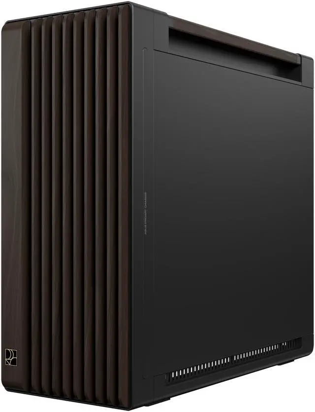 ASUS ProArt PA602 Wood Edition Modern Black E-ATX Mid-Tower Case with ...