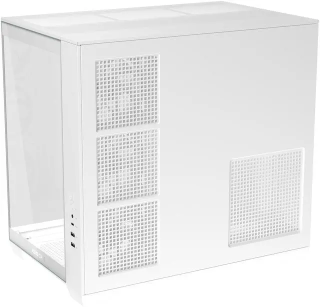 Alt view image 5 of 16 - ASUS A32 PLUS White ATX gaming PC case, support 360mm radiators and 420mm graphics cards, dual-chamber chassis for independent cooling zones, four pre-installed ARGB fans and clean cable management