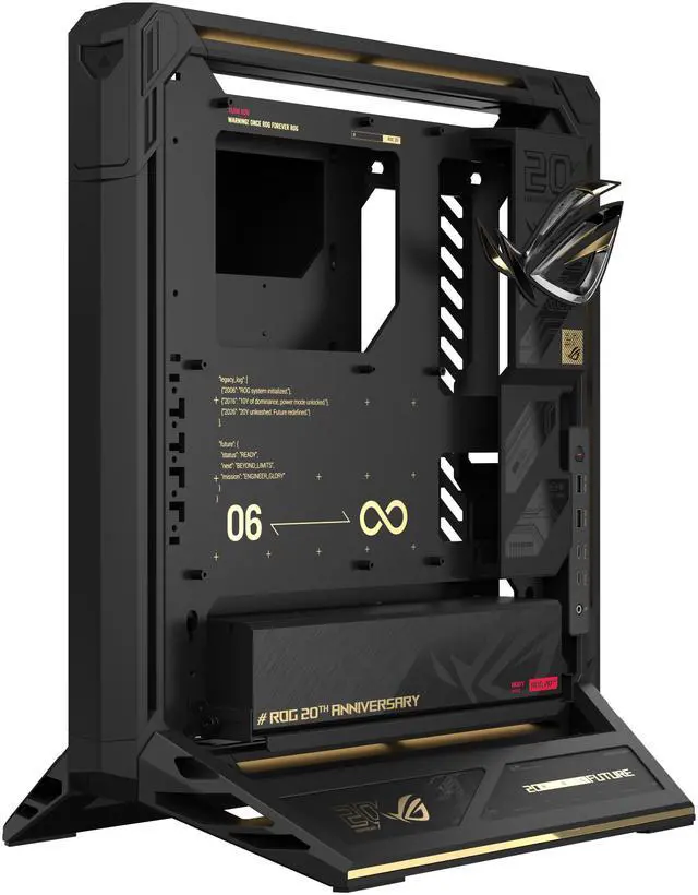 Alt view image 2 of 19 - ASUS ROG GR20 Edition 20 Open-Frame PC Gaming Case Bundled Crossflow Fan, Supports GPU's (up to 368mm), 3 Configurations