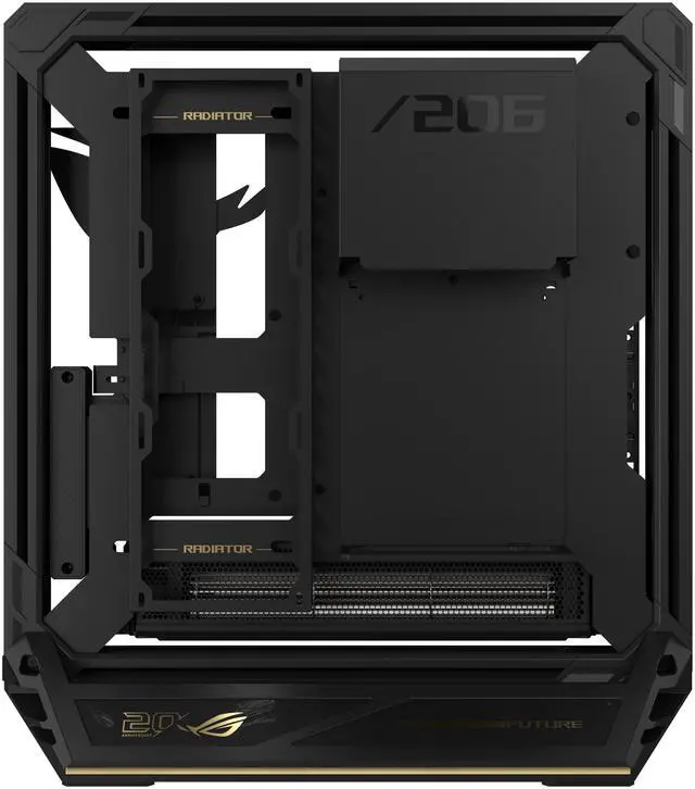 Alt view image 4 of 19 - ASUS ROG GR20 Edition 20 Open-Frame PC Gaming Case Bundled Crossflow Fan, Supports GPU's (up to 368mm), 3 Configurations