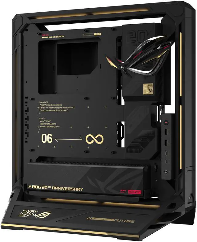 Alt view image 15 of 19 - ASUS ROG GR20 Edition 20 Open-Frame PC Gaming Case Bundled Crossflow Fan, Supports GPU's (up to 368mm), 3 Configurations