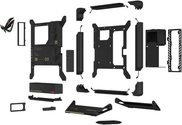 Alt view image 16 of 19 - ASUS ROG GR20 Edition 20 Open-Frame PC Gaming Case Bundled Crossflow Fan, Supports GPU's (up to 368mm), 3 Configurations