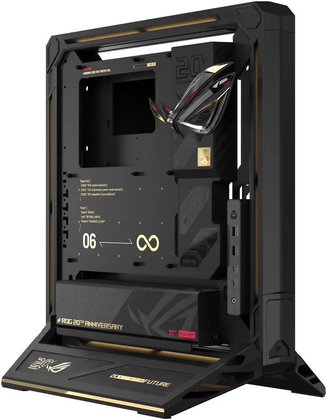 Main image of ASUS ROG GR20 Edition 20 Open-Frame PC Gaming Case Bundled Crossflow Fan, Supports GPU's (up to 368mm), 3 Configurations