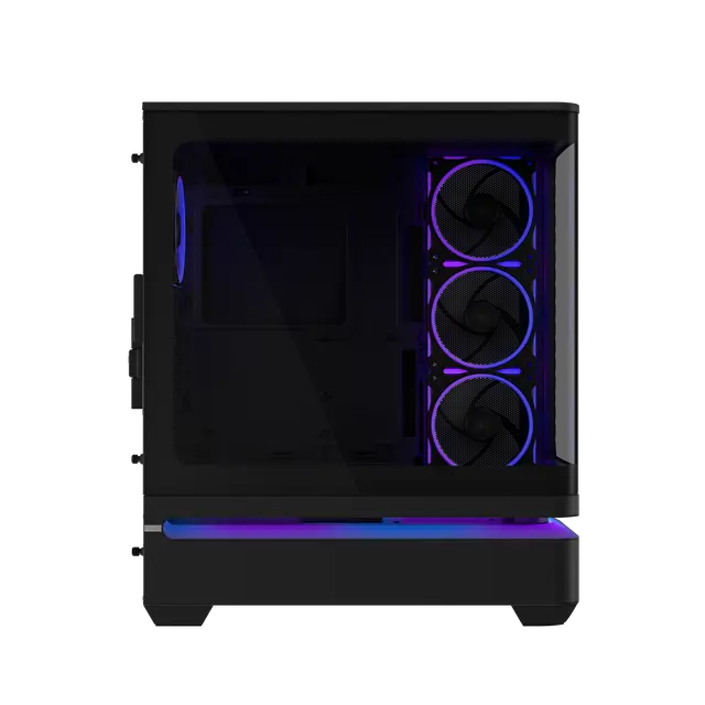 Alt view image 9 of 20 - ASUS Prime AP304 ARGB ATX PC Gaming Case Tempered Curved Glass; Four Built-in ARGB Fans; Supports Graphics Cards up to 420mm Long; 360mm-long Radiators, Black