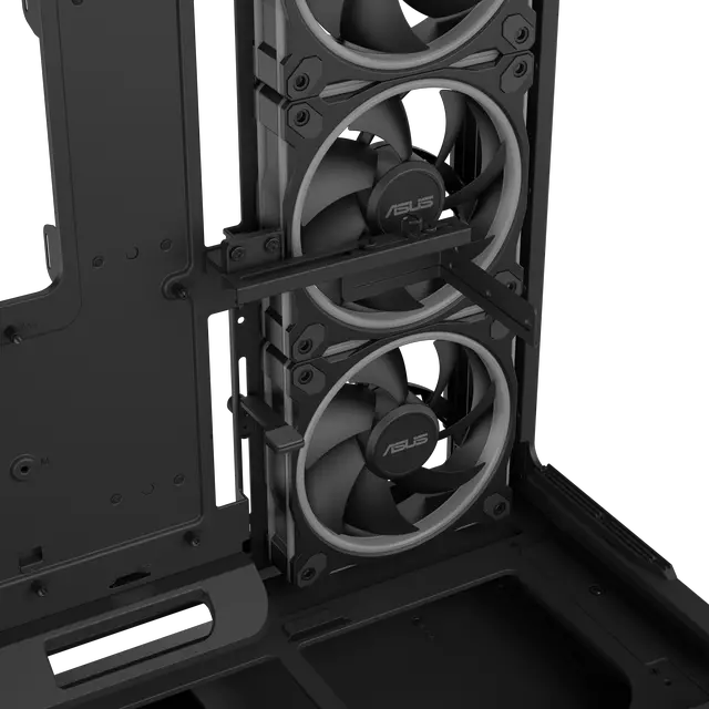 Alt view image 18 of 20 - ASUS Prime AP304 ARGB ATX PC Gaming Case Tempered Curved Glass; Four Built-in ARGB Fans; Supports Graphics Cards up to 420mm Long; 360mm-long Radiators, Black