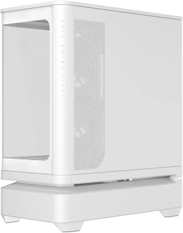 Alt view image 7 of 20 - ASUS Prime AP304 White ARGB ATX PC Gaming Case Tempered Curved Glass; Four Built-in ARGB Fans; Supports Graphics Cards up to 420mm Long; 360mm-long Radiators, White