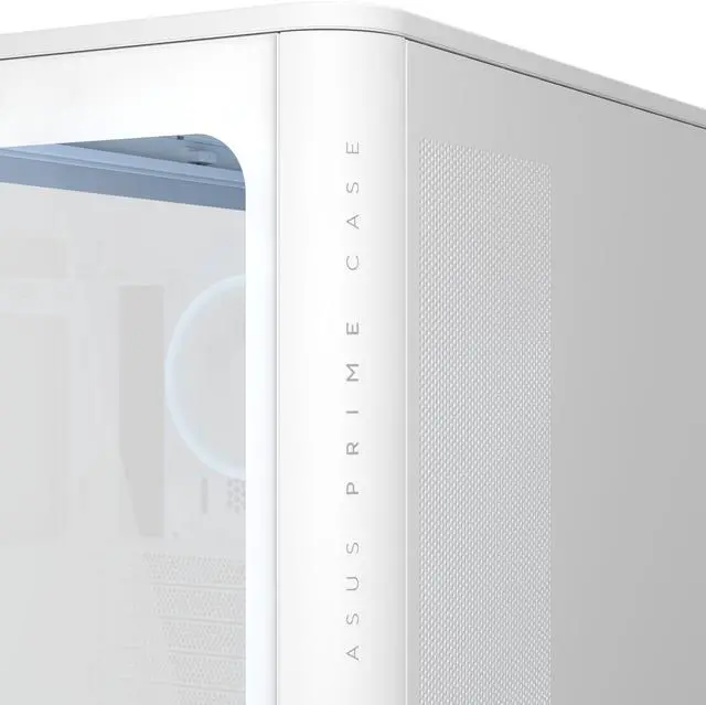 Alt view image 8 of 20 - ASUS Prime AP304 White ARGB ATX PC Gaming Case Tempered Curved Glass; Four Built-in ARGB Fans; Supports Graphics Cards up to 420mm Long; 360mm-long Radiators, White