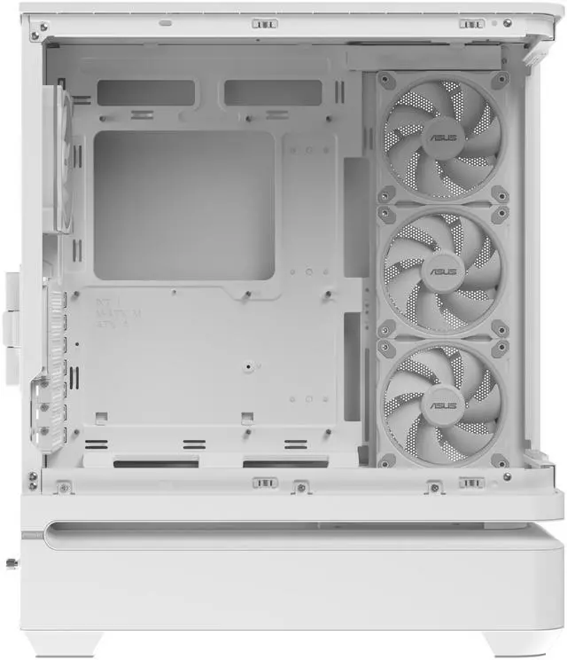 Alt view image 10 of 20 - ASUS Prime AP304 White ARGB ATX PC Gaming Case Tempered Curved Glass; Four Built-in ARGB Fans; Supports Graphics Cards up to 420mm Long; 360mm-long Radiators, White