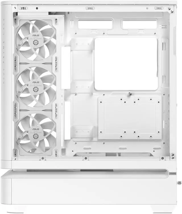 Alt view image 14 of 20 - ASUS Prime AP304 White ARGB ATX PC Gaming Case Tempered Curved Glass; Four Built-in ARGB Fans; Supports Graphics Cards up to 420mm Long; 360mm-long Radiators, White