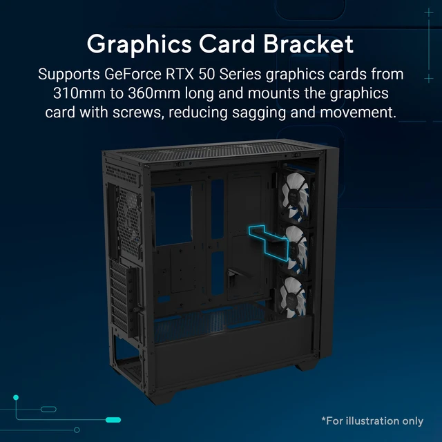 Alt view image 3 of 9 - ASUS A33 PLUS ATX Mid-tower PC Gaming Case (x4) Pre-Installed ARGB Fans, Radiators up to 360mm, GPU's up to 395mm - Black - A33 PLUS TG ARGB BLACK