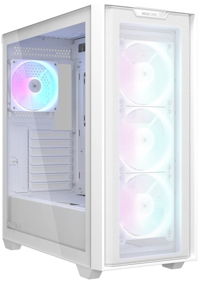 Main image of ASUS A33 PLUS White ATX Mid-tower PC Gaming Case (x4) ARGB Fans, Radiators up to 360mm, GPU's up to 395mm - White - A33 PLUS TG ARGB WHITE