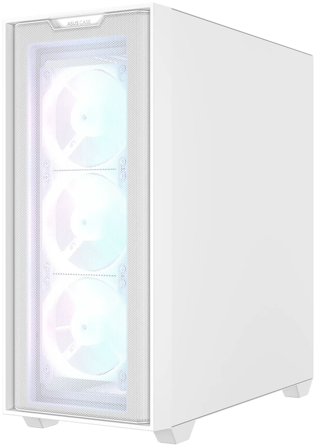 Alt view image 6 of 17 - ASUS A33 PLUS White ATX Mid-tower PC Gaming Case (x4) ARGB Fans, Radiators up to 360mm, GPU's up to 395mm - White - A33 PLUS TG ARGB WHITE