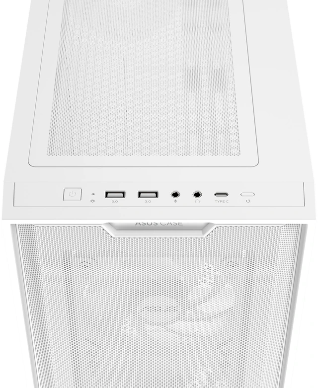 Alt view image 11 of 17 - ASUS A33 PLUS White ATX Mid-tower PC Gaming Case (x4) ARGB Fans, Radiators up to 360mm, GPU's up to 395mm - White - A33 PLUS TG ARGB WHITE
