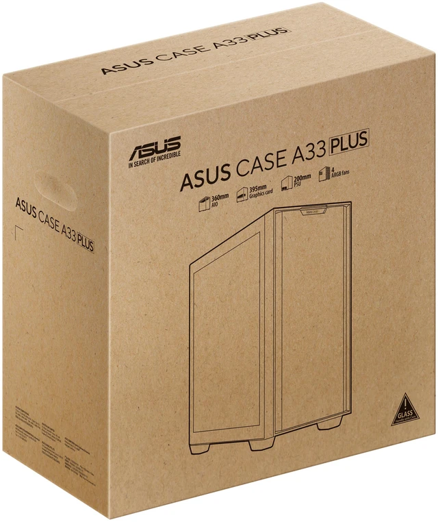Alt view image 16 of 17 - ASUS A33 PLUS White ATX Mid-tower PC Gaming Case (x4) ARGB Fans, Radiators up to 360mm, GPU's up to 395mm - White - A33 PLUS TG ARGB WHITE