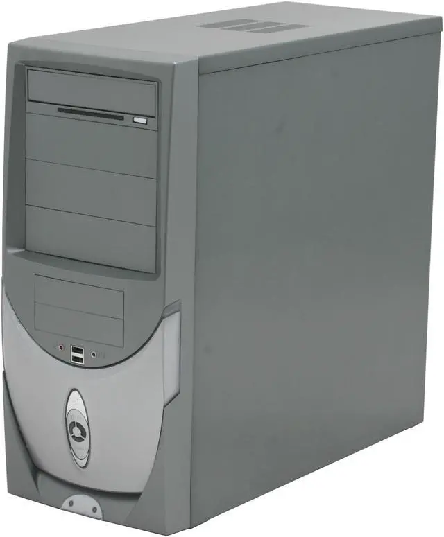 Alt view image 2 of 12 - CODEGEN C-6049-C10-38C2 Gray/Silver Steel / Plastic ATX Mid Tower Computer Case 350W Power Supply