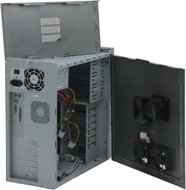 Alt view image 7 of 12 - CODEGEN C-6049-C10-38C2 Gray/Silver Steel / Plastic ATX Mid Tower Computer Case 350W Power Supply
