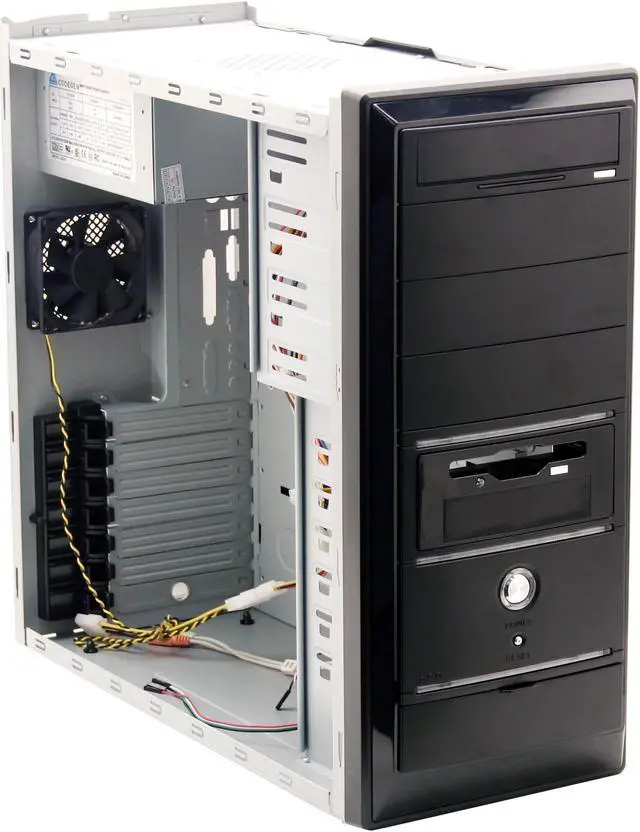 Alt view image 8 of 13 - CODEGEN C-6209-CA-38C Black Steel ATX Mid Tower Computer Case 400W Power Supply