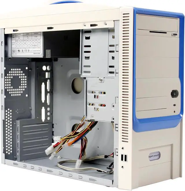 CODEGEN H-1015-1-BU Beige/Blue Computer Case - Newegg.com