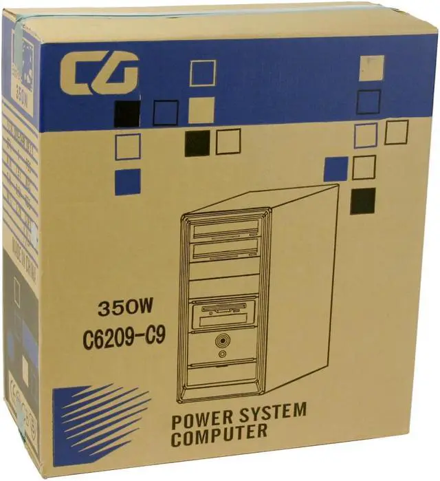 Alt view image 10 of 10 - CODEGEN C-6209-C9-38C-W Silver Steel ATX Mid Tower Computer Case