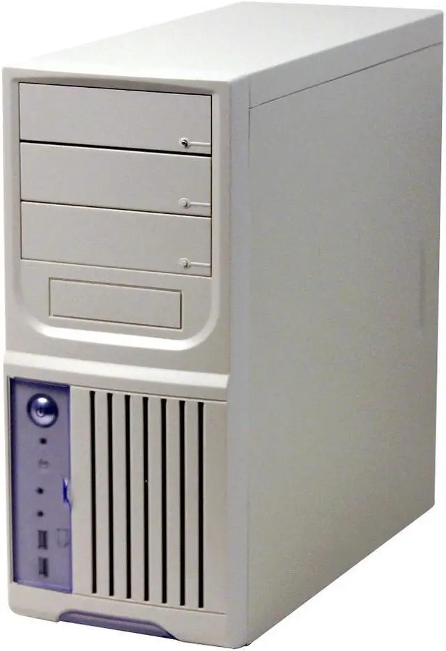 Alt view image 2 of 11 - CODEGEN CAT-3322-1 Beige Steel ATX Mid Tower Computer Case 350W Power Supply