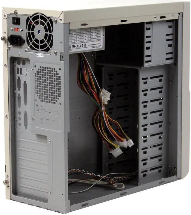 Alt view image 7 of 11 - CODEGEN CAT-3322-1 Beige Steel ATX Mid Tower Computer Case 350W Power Supply