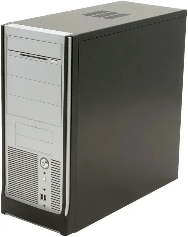 Alt view image 3 of 10 - CODEGEN C-6079-CAC9-PW1 Gray/Silver Steel ATX Mid Tower Computer Case 400W Power Supply