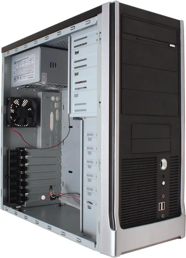 Alt view image 10 of 14 - CODEGEN C-6079-CA Black Steel / Plastic ATX Mid Tower Computer Case 350W Power Supply