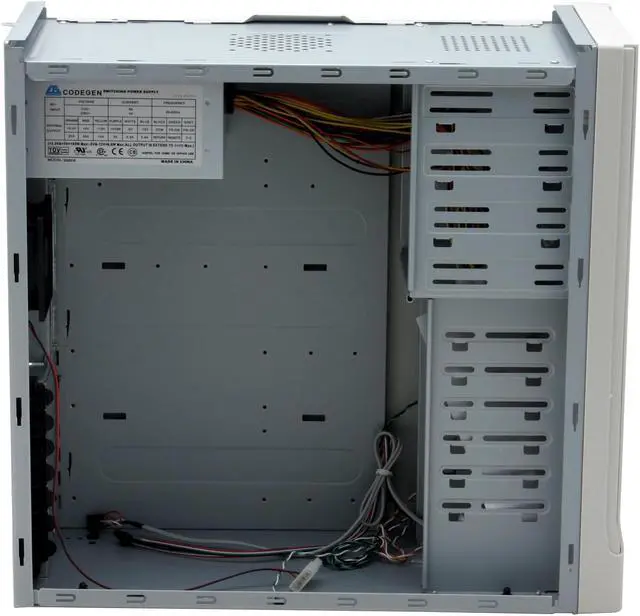 Alt view image 7 of 10 - CODEGEN C-6079-1 Beige Steel / Plastic ATX Mid Tower Computer Case 350W cUL with 12cm Fan Power Supply