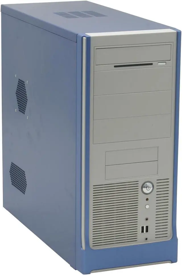 Main image of CODEGEN C-6079-BLUE-PW1 Blue/Silver Steel / Plastic ATX Mid Tower Computer Case 400W Power Supply