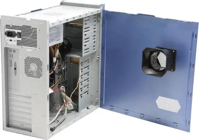 Alt view image 6 of 11 - CODEGEN C-6079-BLUE-PW1 Blue/Silver Steel / Plastic ATX Mid Tower Computer Case 400W Power Supply