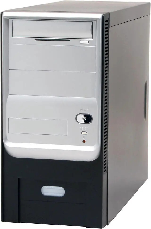 Alt view image 3 of 17 - CODEGEN 4C-1015-CA Black/Silver Steel Micro ATX Mid Tower 4 in 1 Combo Computer Case 350W c/UL P/S ( 20+4 Pin Socket 775 Ready) Power Supply