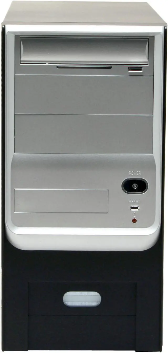 Alt view image 4 of 17 - CODEGEN 4C-1015-CA Black/Silver Steel Micro ATX Mid Tower 4 in 1 Combo Computer Case 350W c/UL P/S ( 20+4 Pin Socket 775 Ready) Power Supply