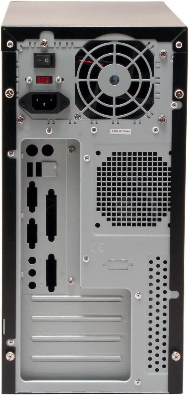 Alt view image 13 of 17 - CODEGEN 4C-1015-CA Black/Silver Steel Micro ATX Mid Tower 4 in 1 Combo Computer Case 350W c/UL P/S ( 20+4 Pin Socket 775 Ready) Power Supply