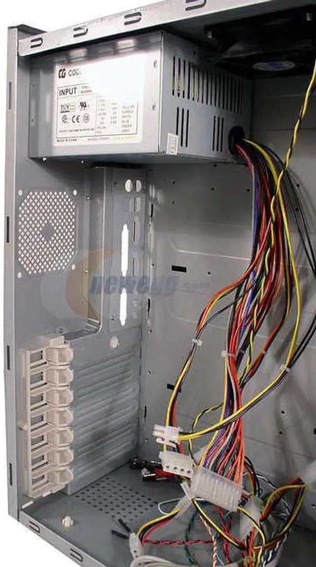 Alt view image 4 of 8 - CODEGEN C-6082-CA-TW4 Black Steel ATX Mid Tower Computer Case 350W Power Supply