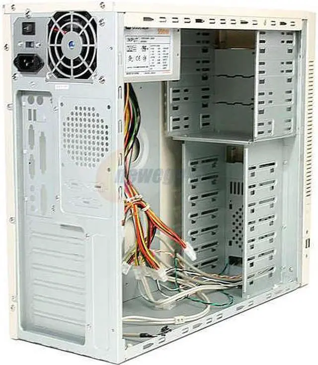Alt view image 4 of 9 - CODEGEN L-6065-G4-TW4 Beige Metal ATX Mid Tower Computer Case 350W Power Supply