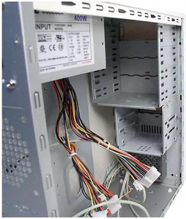 Alt view image 2 of 7 - CODEGEN L-6018-1-S2F Beige Steel / Plastic ATX Mid Tower Computer Case 400W Power Supply