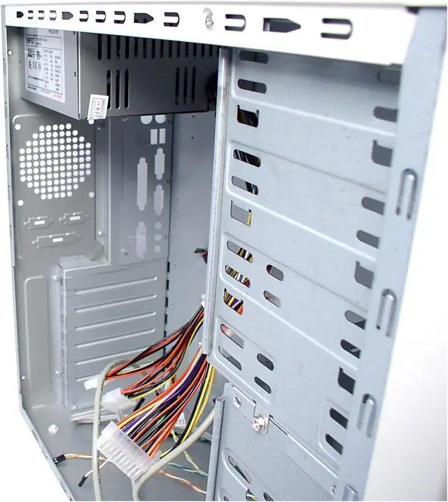Alt view image 3 of 7 - CODEGEN L-6018-1-S2F Beige Steel / Plastic ATX Mid Tower Computer Case 400W Power Supply