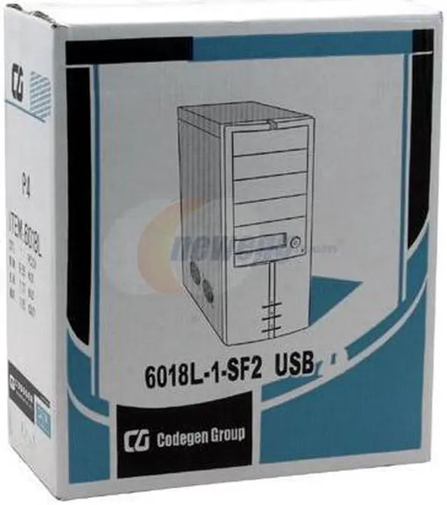 Alt view image 7 of 7 - CODEGEN L-6018-1-S2F Beige Steel / Plastic ATX Mid Tower Computer Case 400W Power Supply