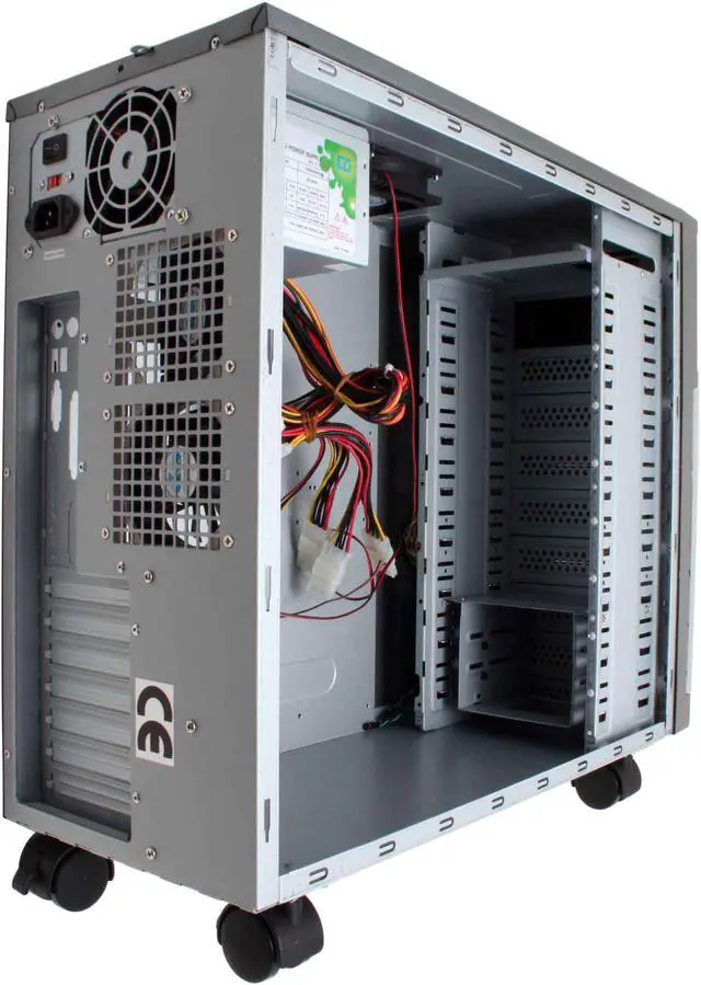 Alt view image 6 of 11 - CODEGEN CAT-9011-C10 Black/Silver Steel Server Computer Case 400W Power Supply