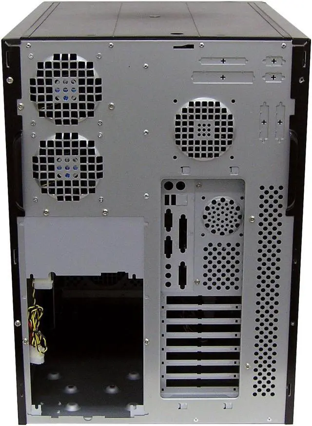Alt view image 9 of 10 - CODEGEN S-201-CA Black Steel Pedestal ATX Server Case 11 External 5.25" Drive Bays